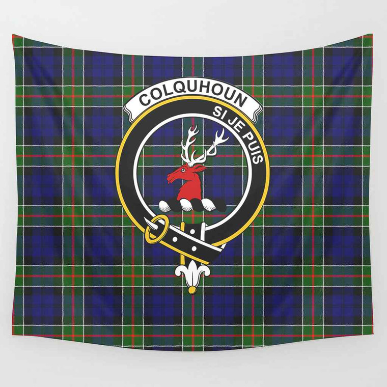 Scottish Colquhoun Clan Crest Tartan Tapestry Tartan Plaid 1