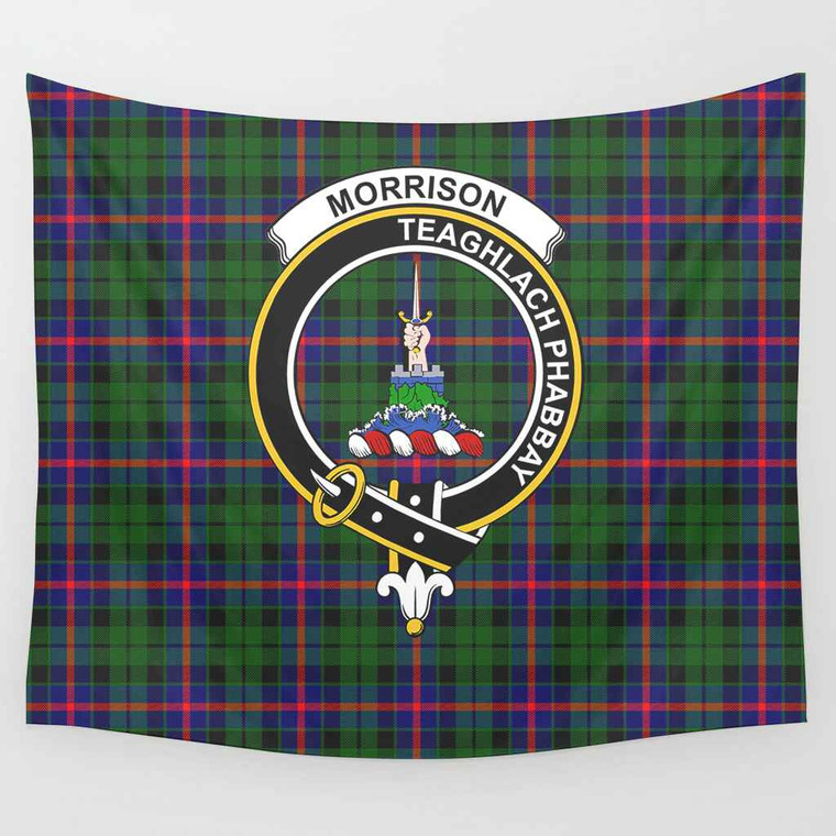 Scottish Morrison Clan Crest Tartan Tapestry Tartan Plaid 1