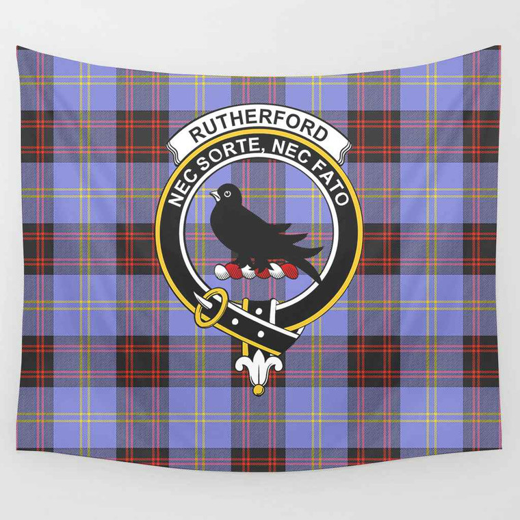 Scottish Rutherford Clan Crest Tartan Tapestry Tartan Plaid 1
