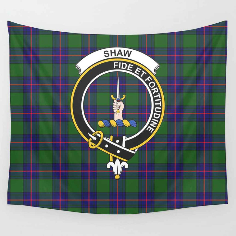 Scottish Shaw (of Tordarroch) Clan Crest Tartan Tapestry Tartan Plaid 1