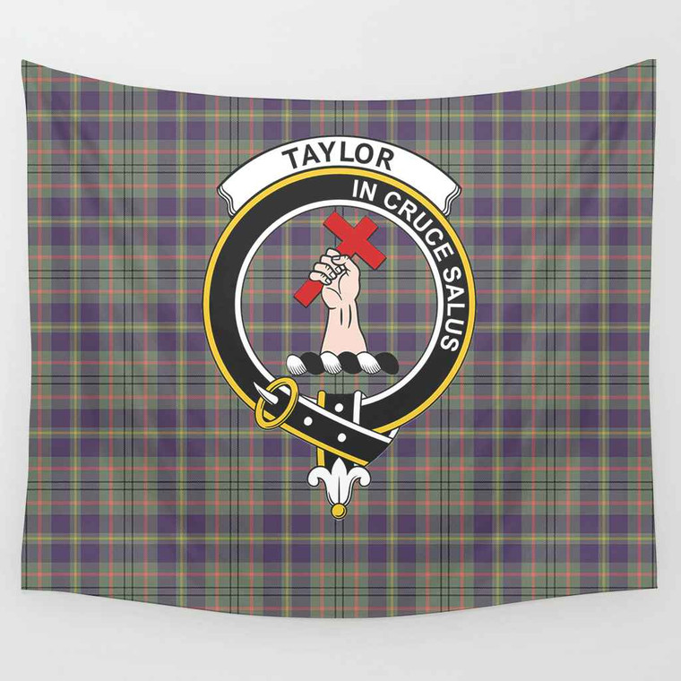 Scottish Taylor Clan Crest Tartan Tapestry Tartan Plaid 1