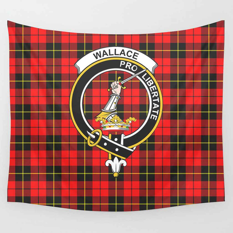 Scottish Wallace Clan Crest Tartan Tapestry Tartan Plaid 1