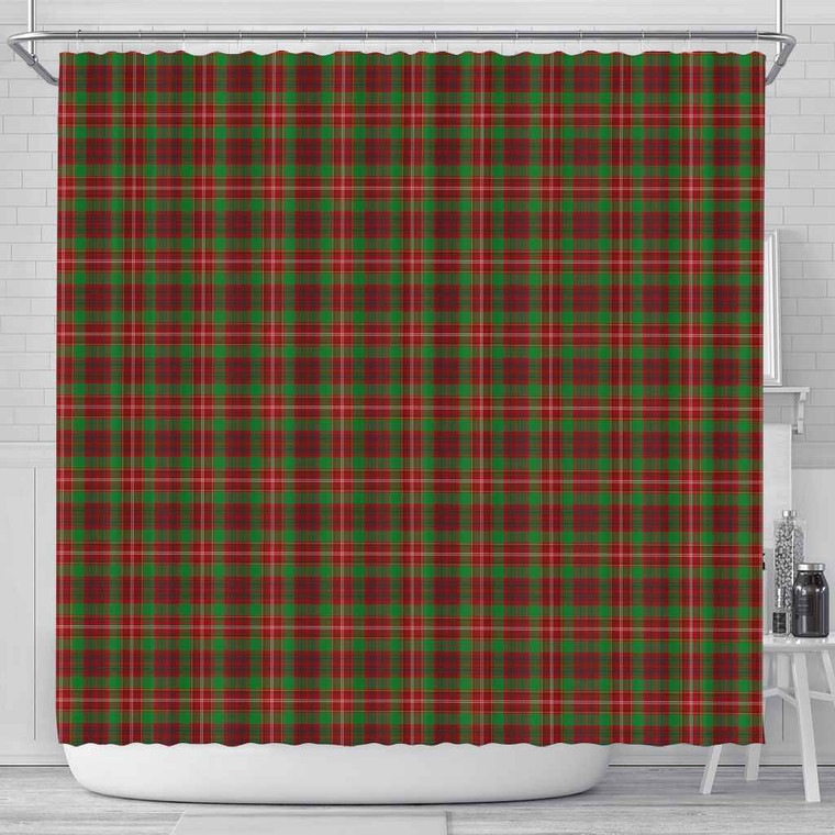 Scottish Ainslie Clan Tartan Shower Curtain Tartan Plaid 1