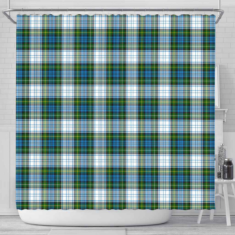 Scottish Campbell Dress Clan Tartan Shower Curtain Tartan Plaid 1