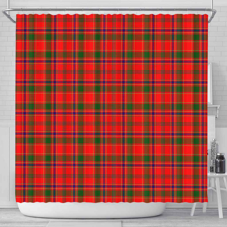 Scottish Munro Modern Clan Tartan Shower Curtain Tartan Plaid 1