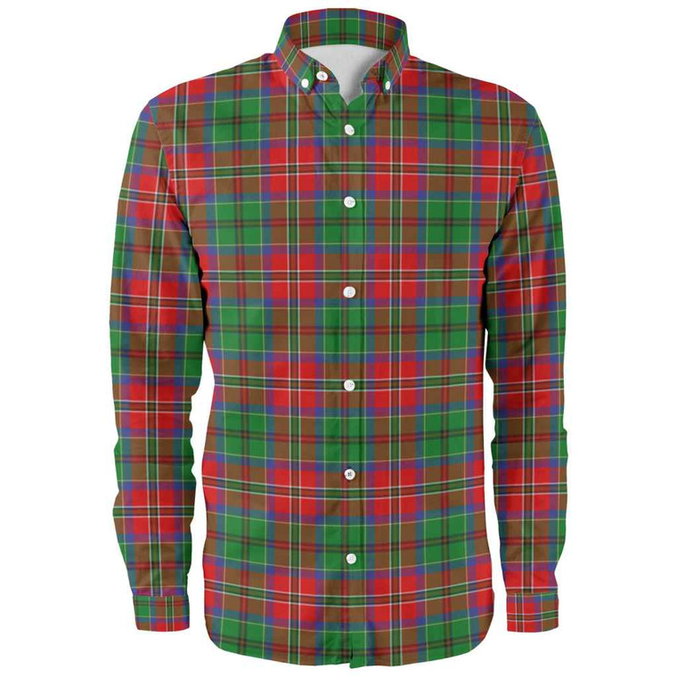 Scottish McCulloch Clan Tartan Long Sleeve Shirt Tartan Plaid 1