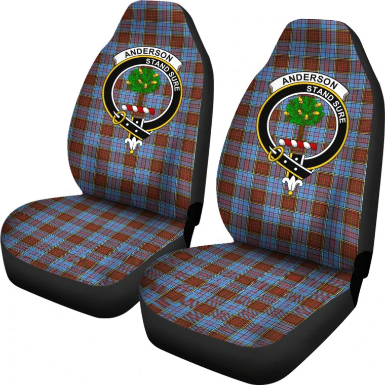 Scottish Anderson Clan Crest Tartan Car Seat Covers 1