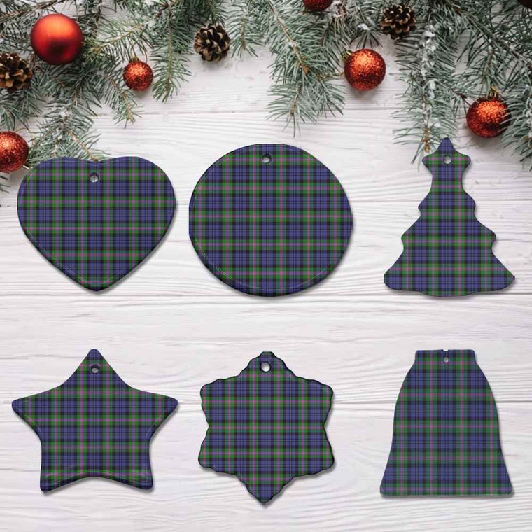 Scottish Baird Modern Clan Tartan Ceramic Ornament Tartan Plaid