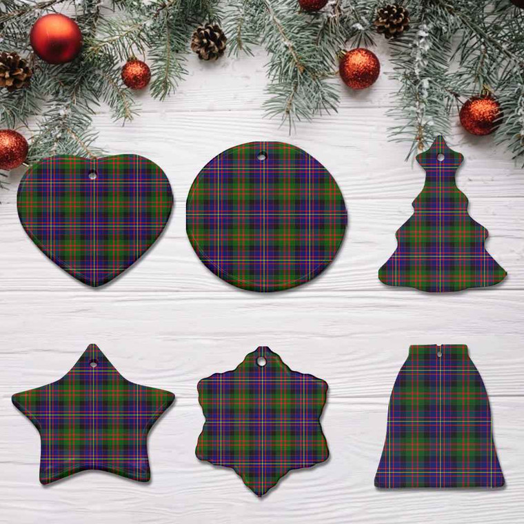 Scottish Cameron of Erracht Modern Clan Tartan Ceramic Ornament Tartan Plaid