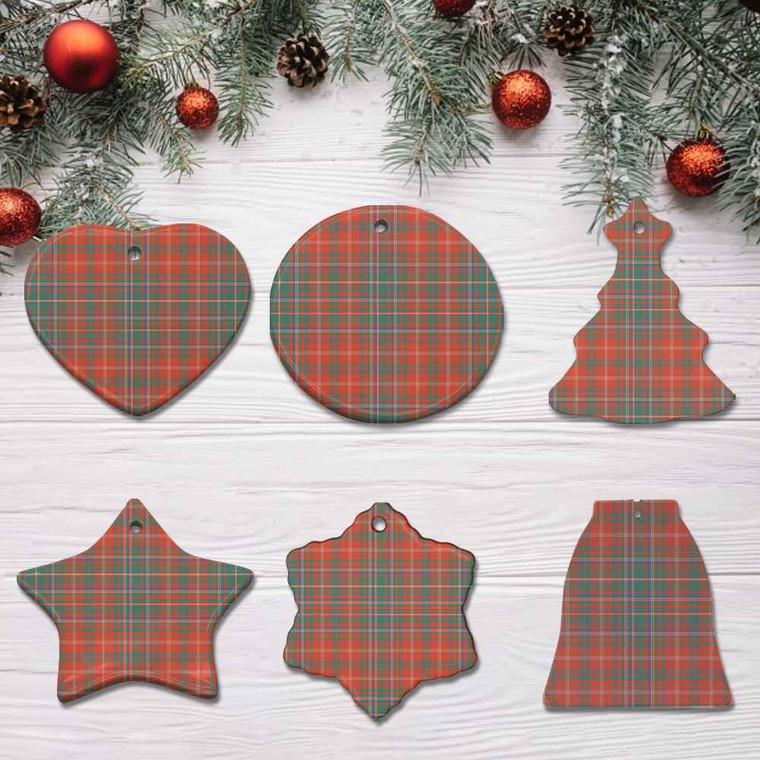 Scottish MacDougall Ancient Clan Tartan Ceramic Ornament Tartan Plaid