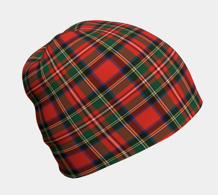 Scottish Stewart Royal Modern Clan Tartan Beanie Tartan Plaid 1