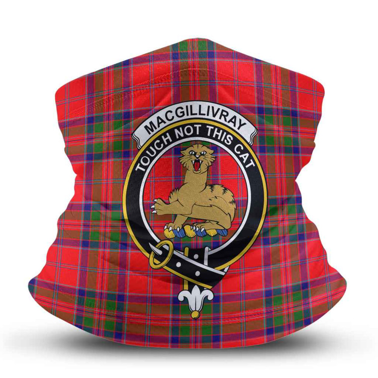 Scottish MacGillivray Clan Crest Tartan Neck Gaiter Tartan Plaid