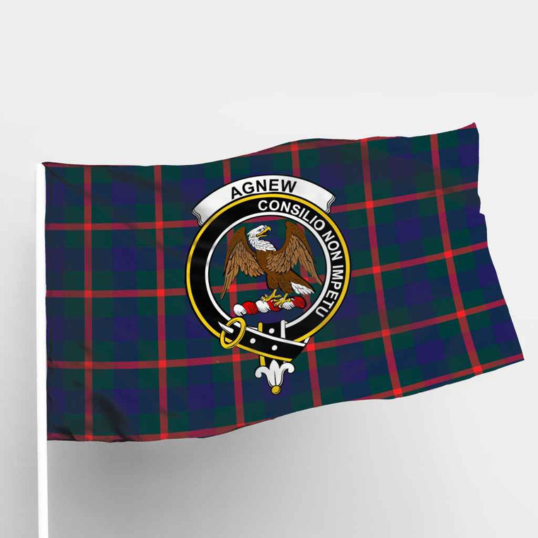Scottish Agnew Clan Crest Tartan Flag Parade Tartan Plaid 1