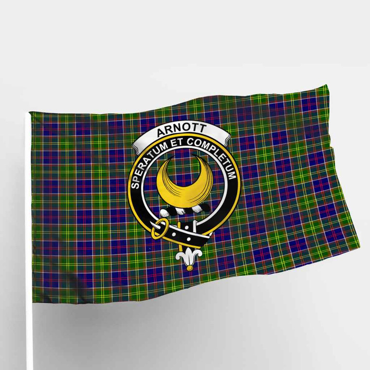 Scottish Arnott Clan Crest Tartan Flag Parade Tartan Plaid 1