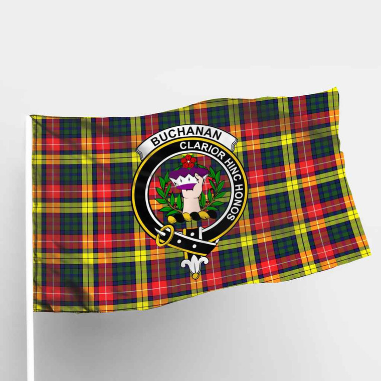 Scottish Buchanan Clan Crest Tartan Flag Parade Tartan Plaid 1