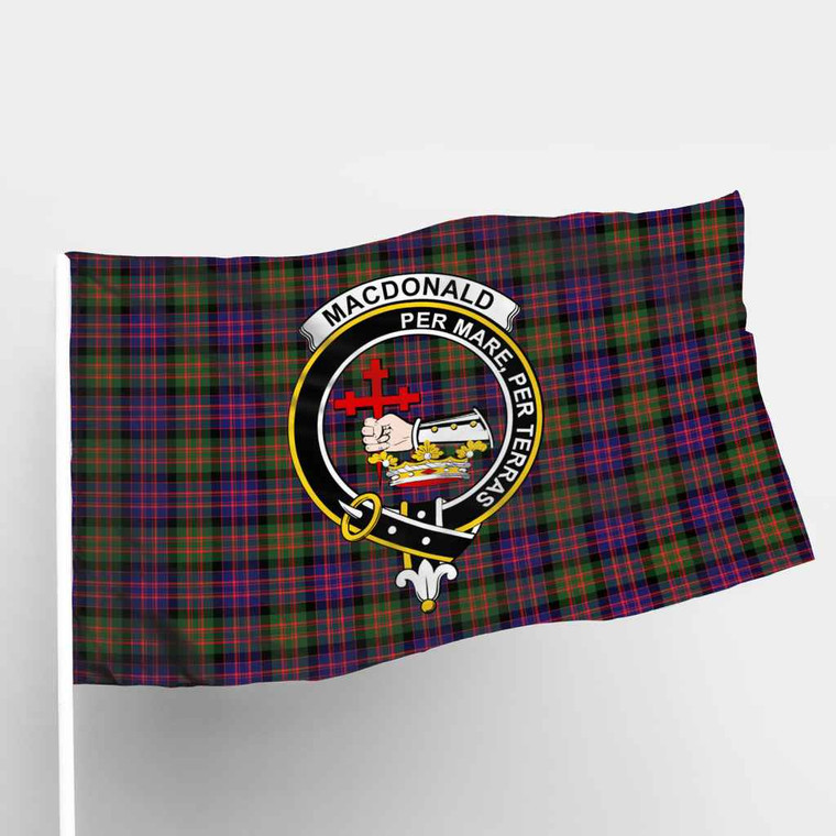 Scottish MacDonald (Clan Donald) Clan Crest Tartan Flag Parade Tartan Plaid 1