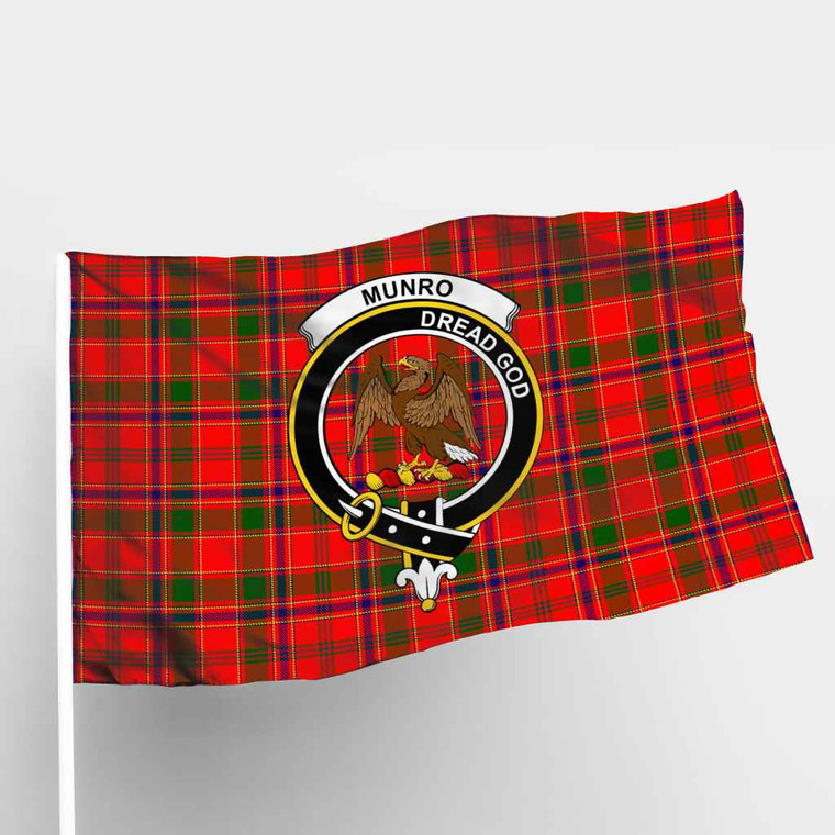 Scottish Munro Clan Crest Tartan Flag Parade Tartan Plaid 1
