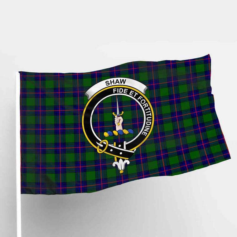 Scottish Shaw (of Tordarroch) Clan Crest Tartan Flag Parade Tartan Plaid 1