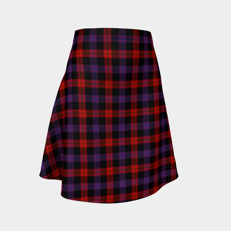 Scottish Brown Modern Clan Tartan Flare Skirt Tartan Plaid 1