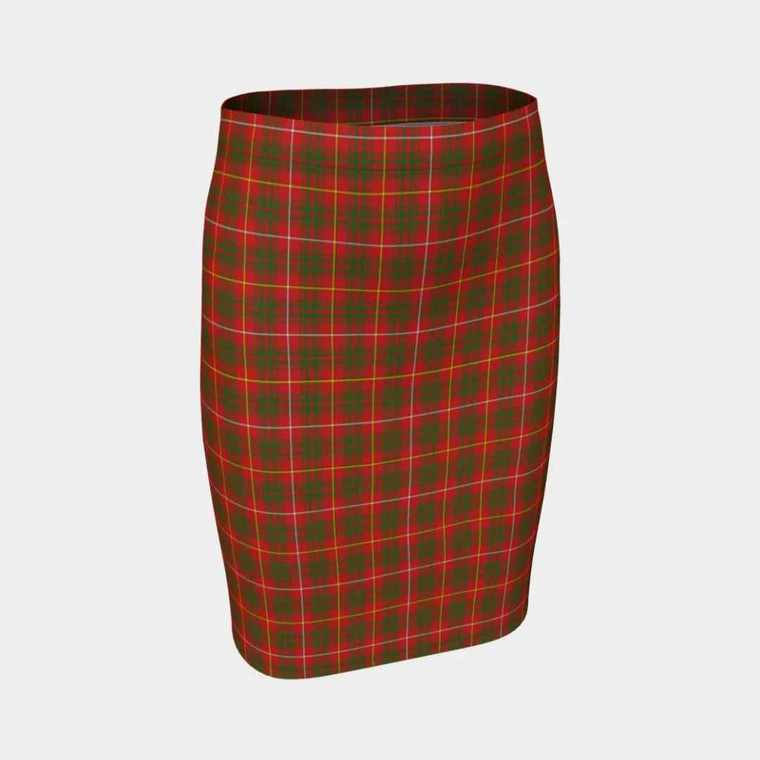 Scottish Bruce Modern Clan Tartan Fitted SkirtTartan Plaid 1