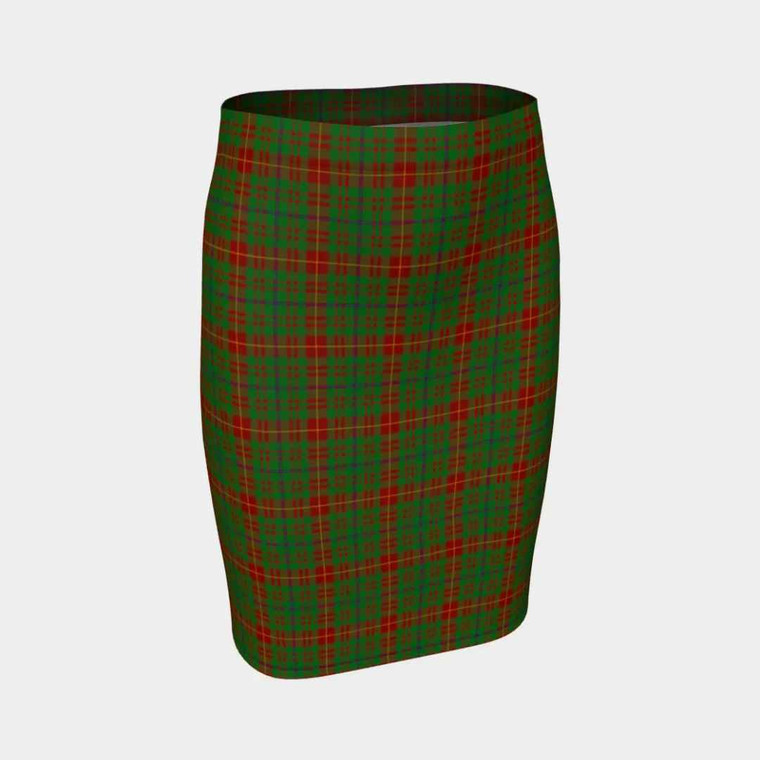 Scottish Fulton Clan Tartan Fitted SkirtTartan Plaid 1