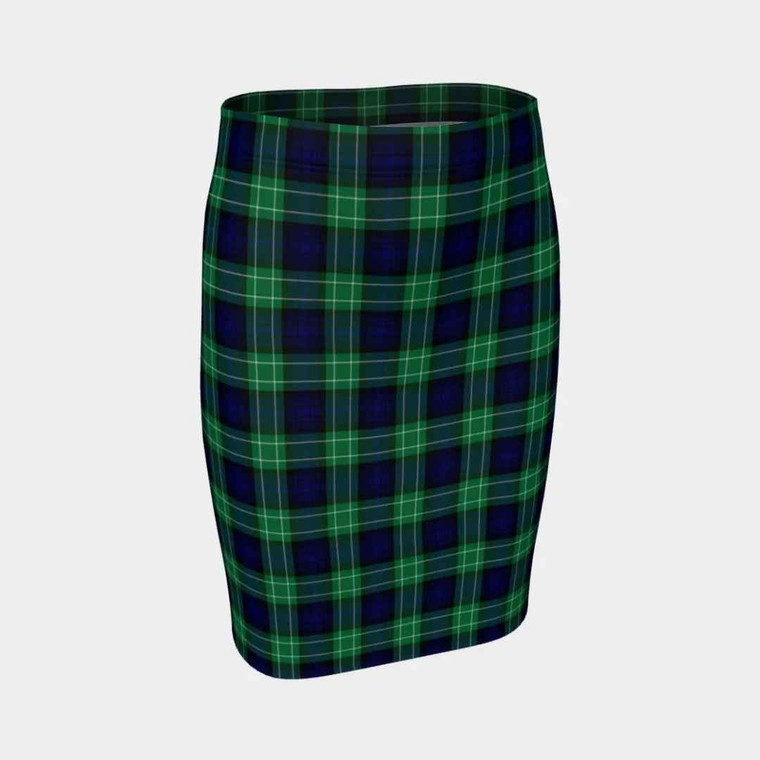 Scottish Abercrombie Clan Tartan Fitted SkirtTartan Plaid 1