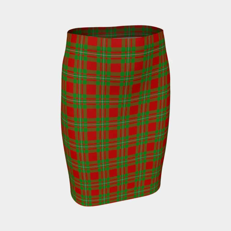 Scottish MacGregor Modern Clan Tartan Fitted SkirtTartan Plaid 1