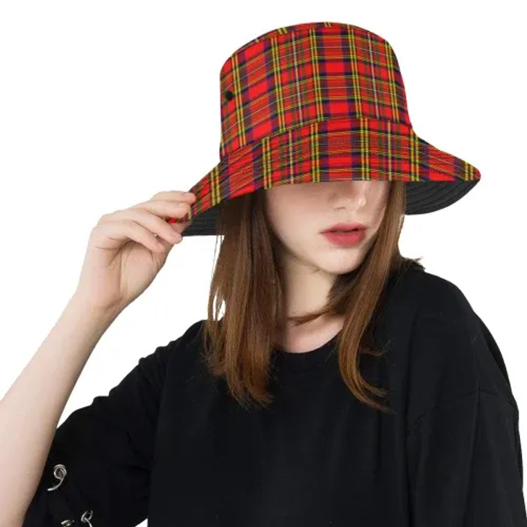 Scottish Hepburn Clan Tartan Bucket Hat Tartan Plaid 1