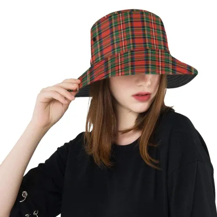 Scottish Stewart Royal Modern Clan Tartan Bucket Hat Tartan Plaid 1