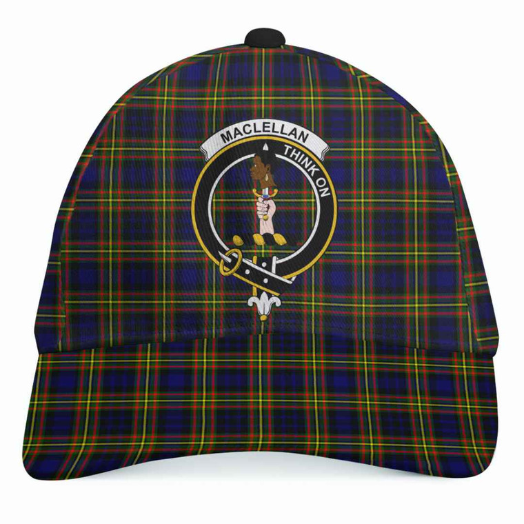 Scottish MacLellan Clan Crest Tartan Cap Tartan Plaid 1