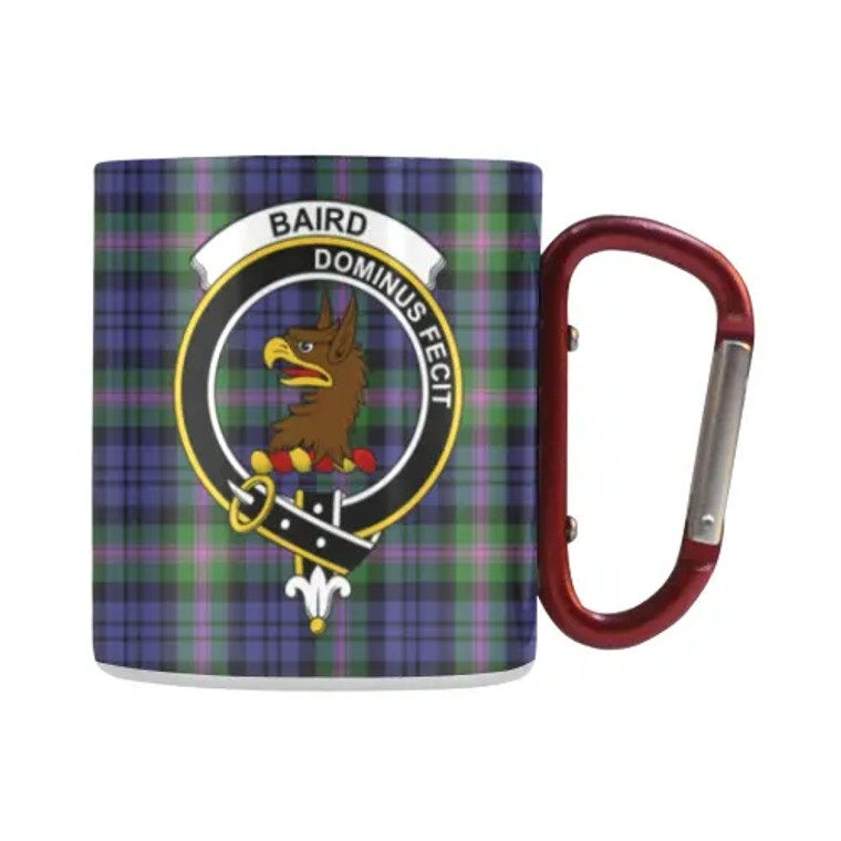 Scottish Baird Modern Clan Crest Tartan Classic Insulated Mug Tartan Plaid 1