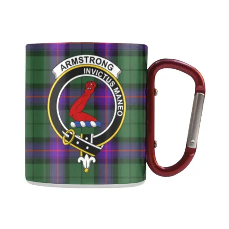 Scottish Armstrong Modern Clan Crest Tartan Classic Insulated Mug Tartan Plaid 1
