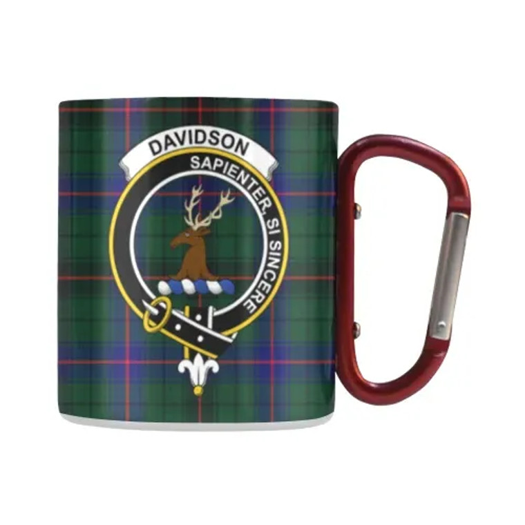 Scottish Davidson Modern Clan Crest Tartan Classic Insulated Mug Tartan Plaid 1