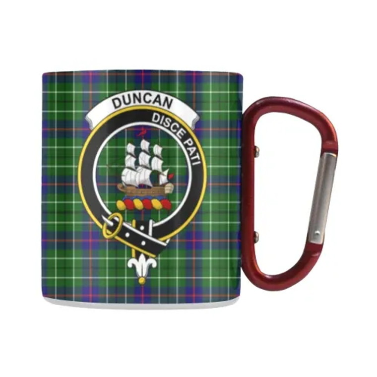 Scottish Duncan Clan Crest Tartan Classic Insulated Mug Tartan Plaid 1