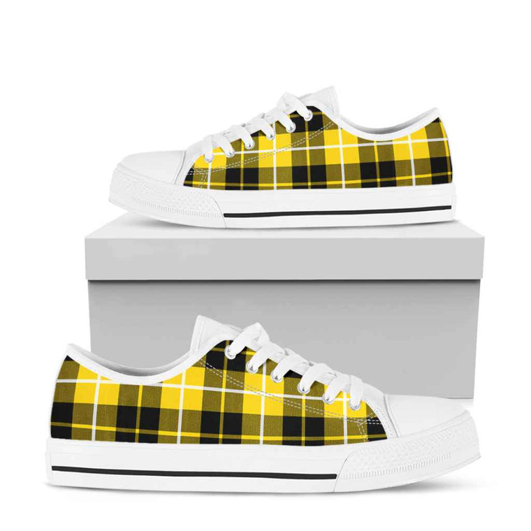 Scottish Barclay Dress Modern Clan Tartan Low Top Shoes White Sole Tartan Plaid