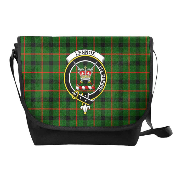 Scottish Lennox (Lennox Kincaid) Clan Crest Tartan Messenger Bag Tartan Plaid 1
