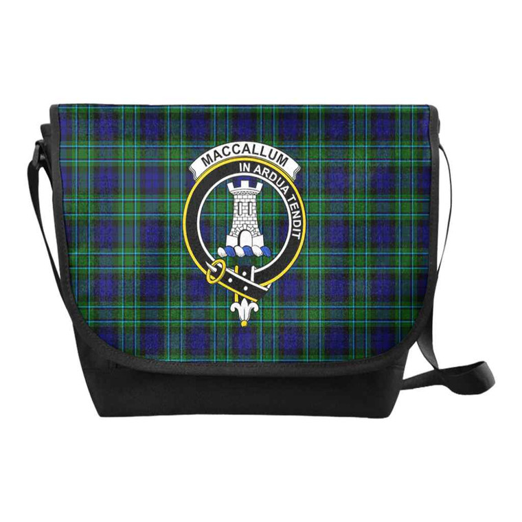 Scottish MacCallum Clan Crest Tartan Messenger Bag Tartan Plaid 1