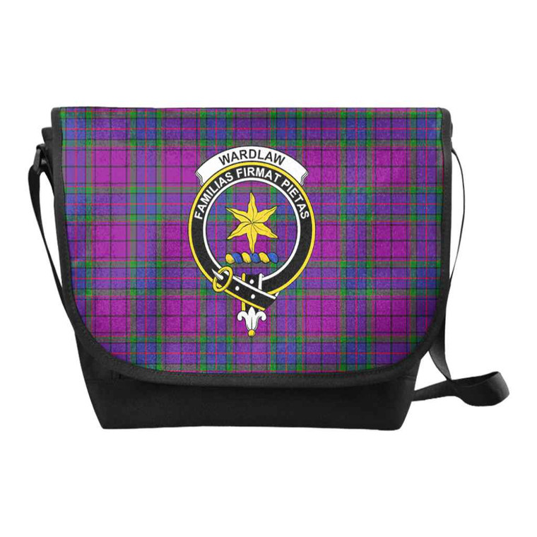 Scottish Wardlaw Clan Crest Tartan Messenger Bag Tartan Plaid 1