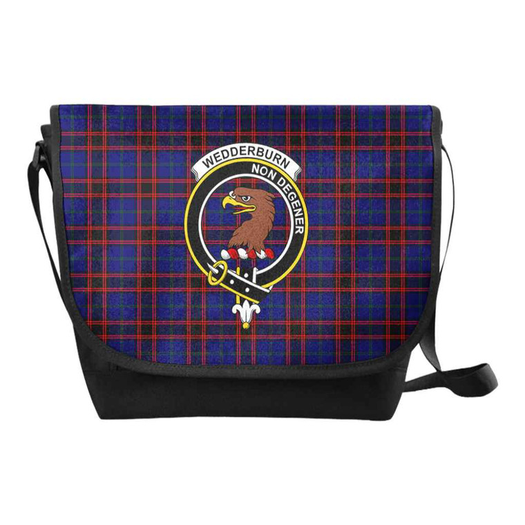 Scottish Wedderburn Clan Crest Tartan Messenger Bag Tartan Plaid 1