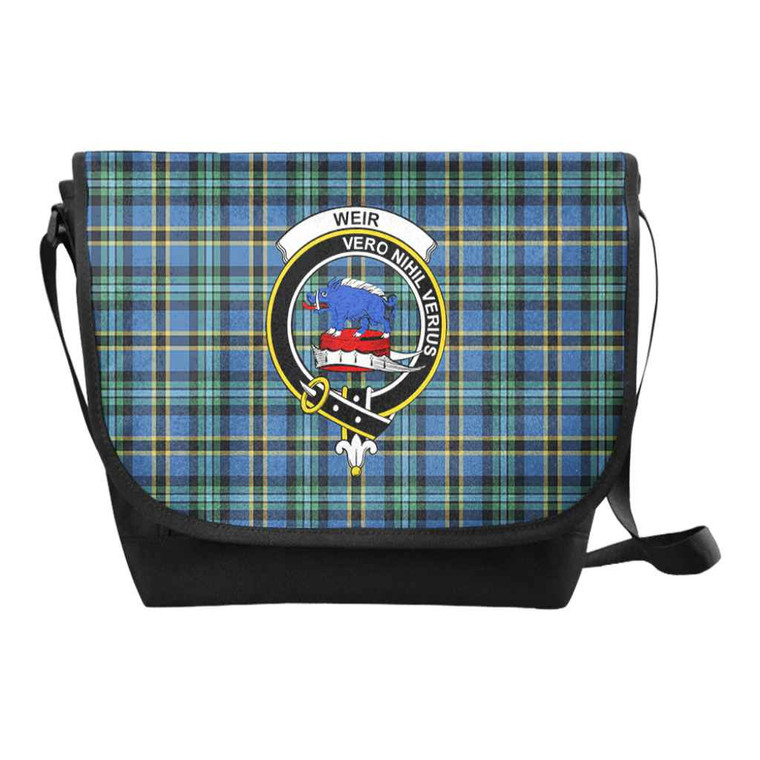 Scottish Weir Clan Crest Tartan Messenger Bag Tartan Plaid 1
