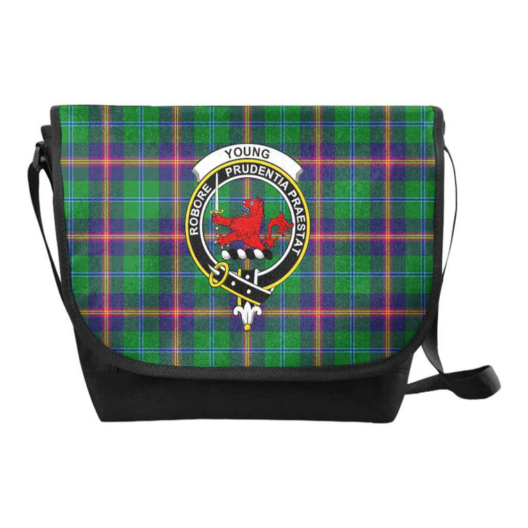Scottish Young Clan Crest Tartan Messenger Bag Tartan Plaid 1