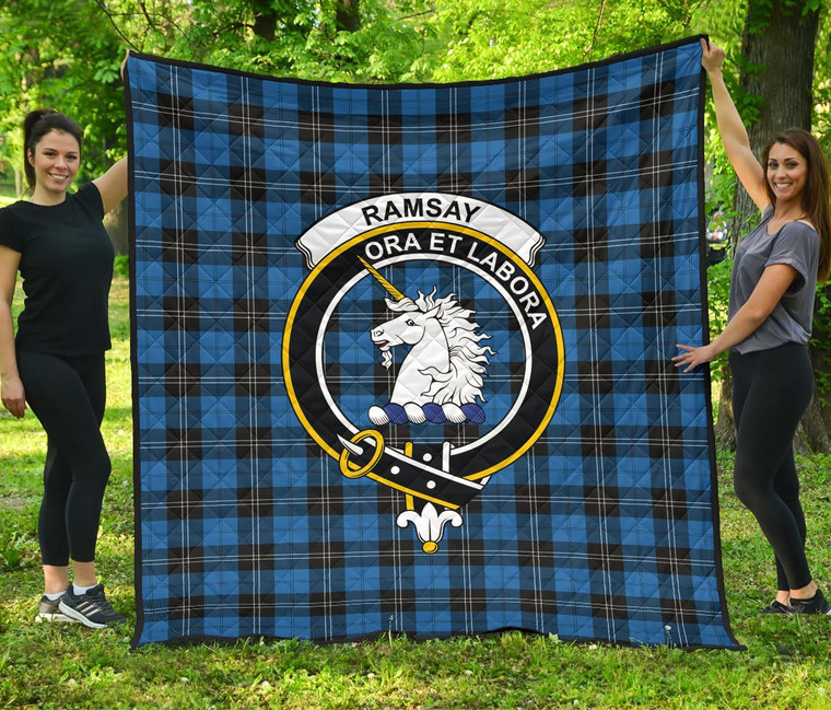 Scottish Robertson Hunting Ancient Clan Crest Tartan Quilt