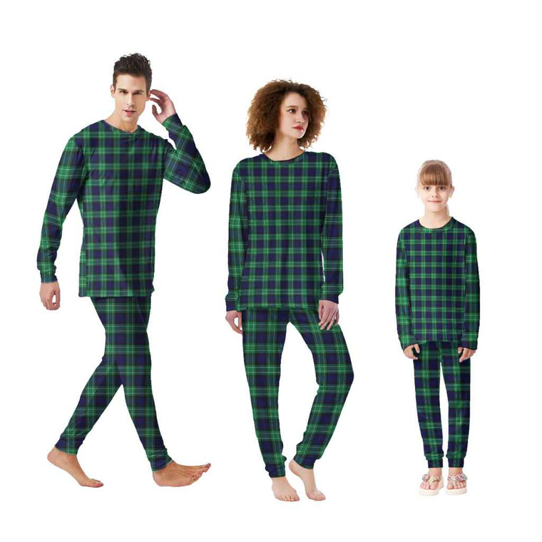 Scottish Abercrombie Clan Tartan Pajama Set Tartan Plaid