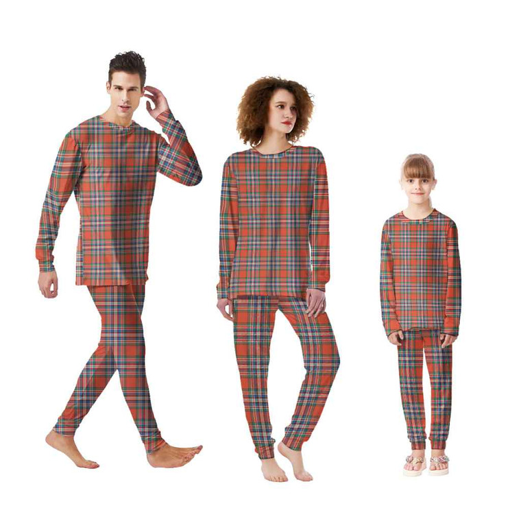 Scottish MacFarlane Ancient Clan Tartan Pajama Set Tartan Plaid