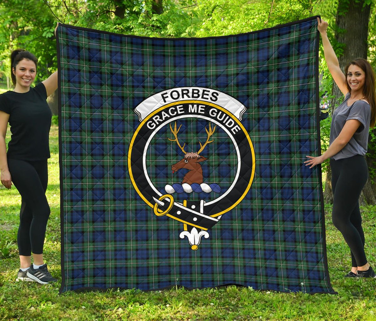 Scottish Forbes Ancient Clan Crest Tartan Quilt Tartan Plaid 1
