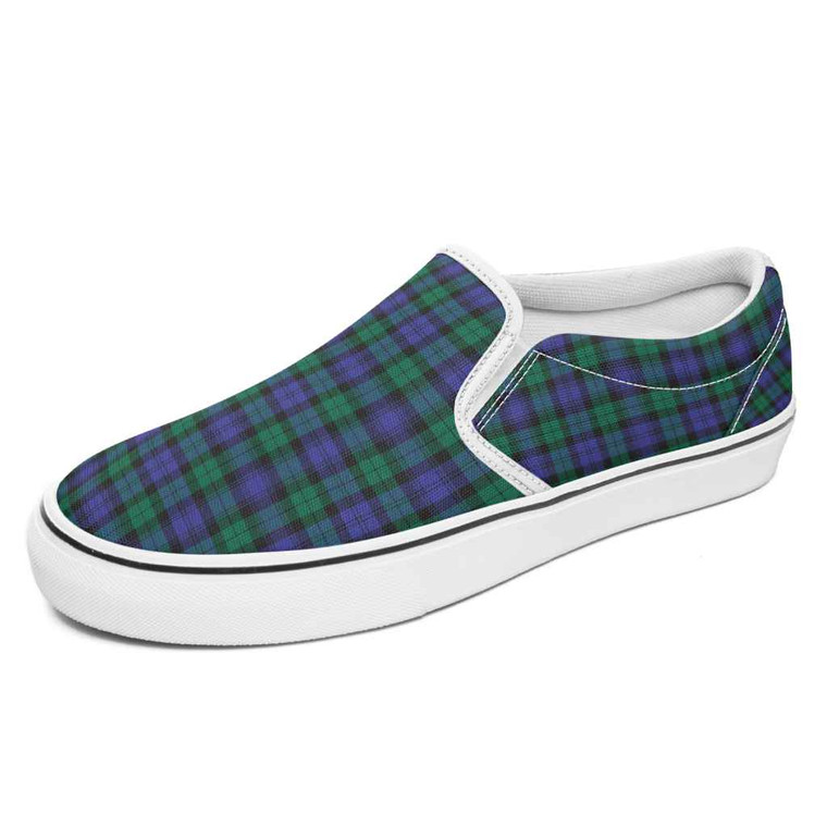 Scottish Blackwatch Modern Clan Tartan Slip-On Shoes Tartan Plaid 1