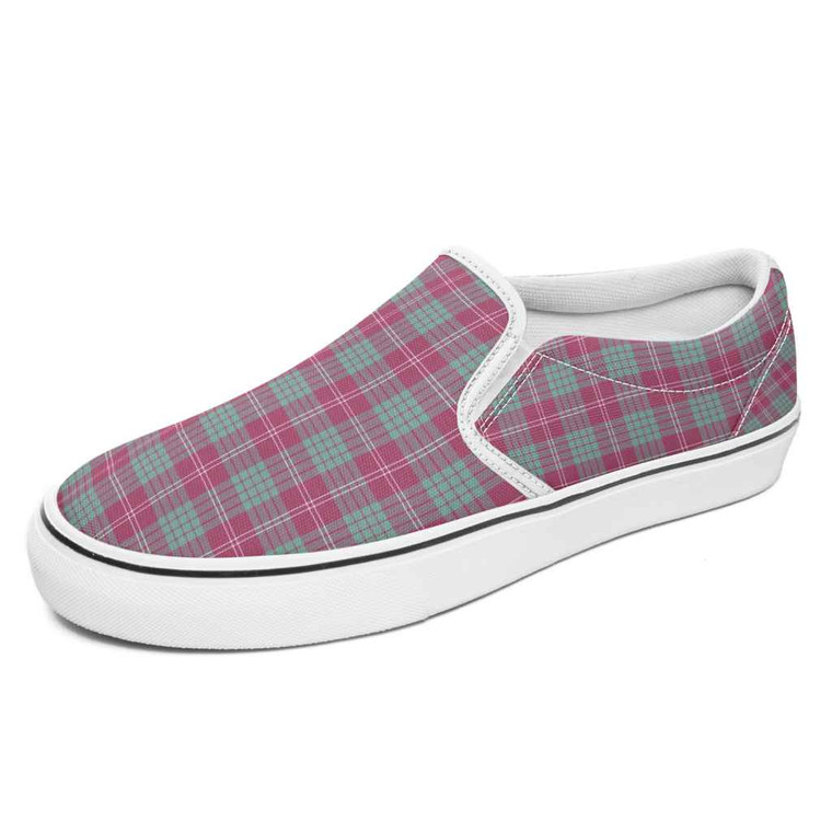Scottish Crawford Ancient Clan Tartan Slip-On Shoes Tartan Plaid 1