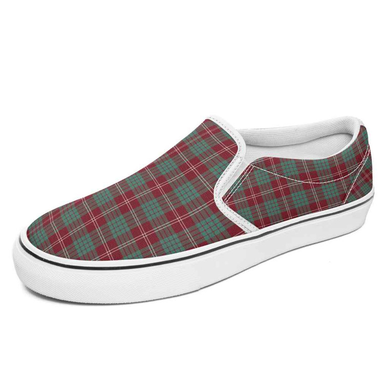 Scottish Crawford Modern Clan Tartan Slip-On Shoes Tartan Plaid 1