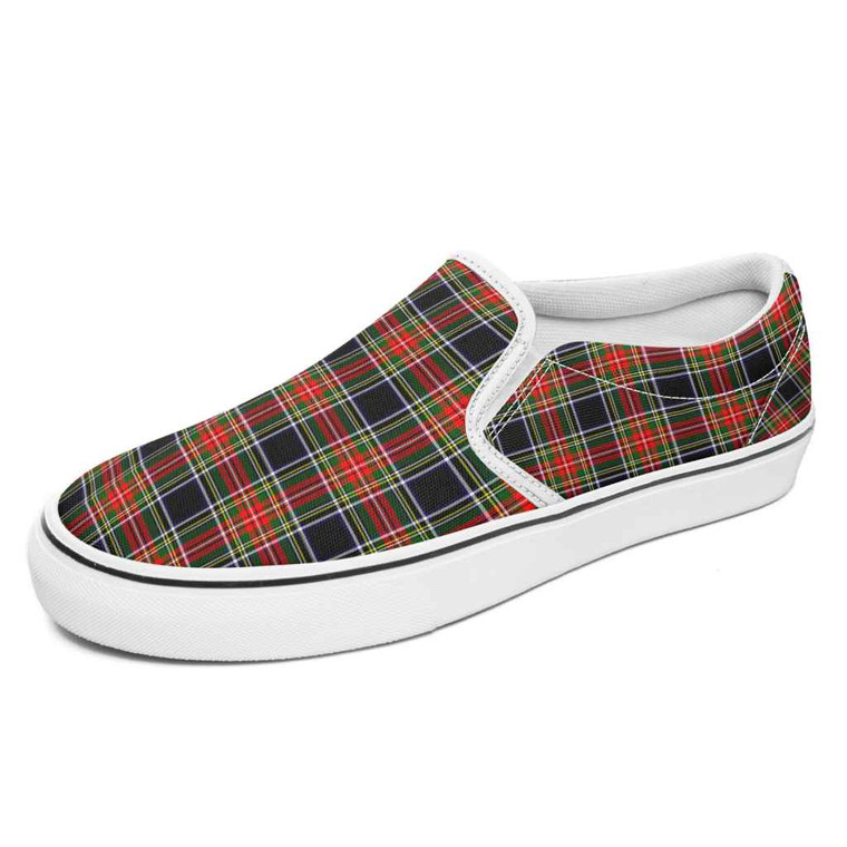 Scottish Stewart Black Clan Tartan Slip-On Shoes Tartan Plaid 1