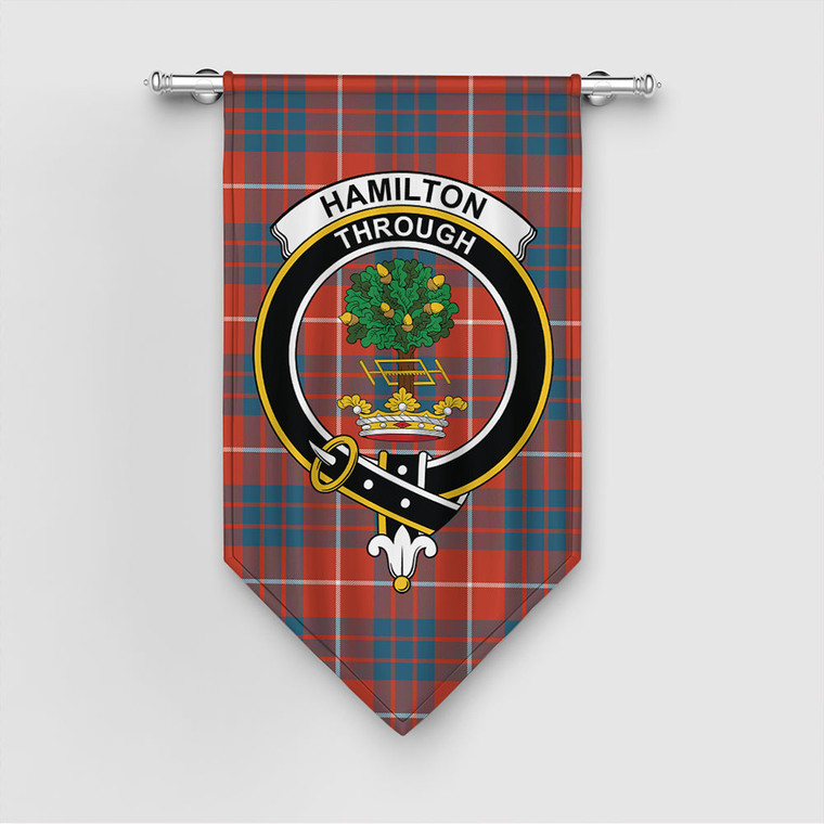 Scottish Hamilton Ancient Clan Tartan Gonfalon